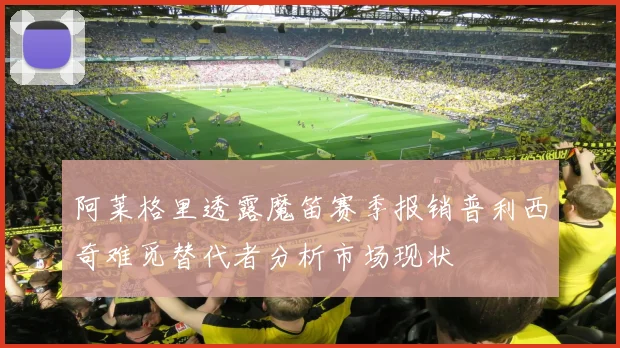 阿莱格里透露魔笛赛季报销普利西奇难觅替代者分析市场现状